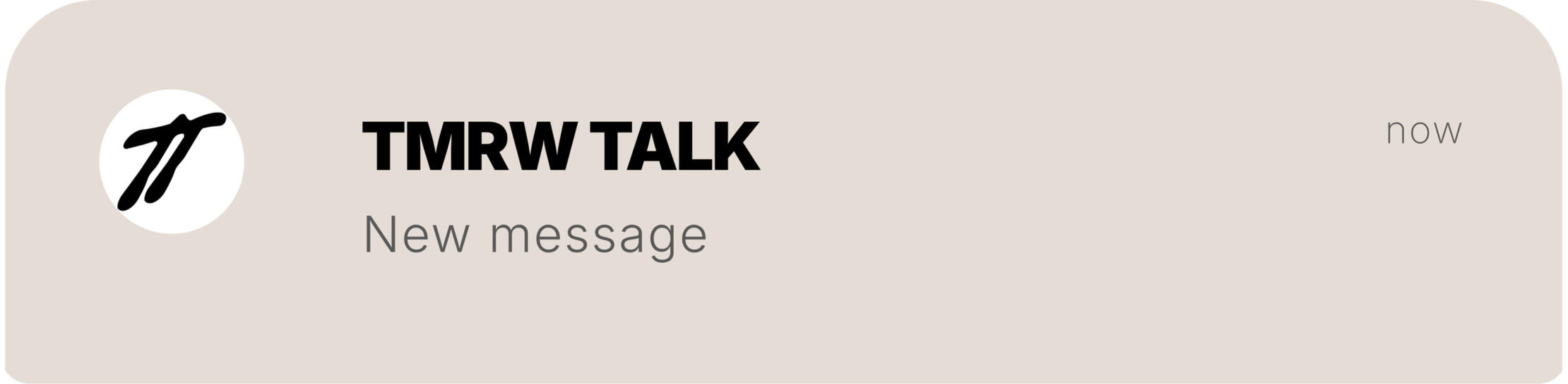 TMRW TALK TMRW TALK